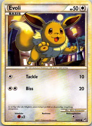 Pokémon-Karte Evoli 56/95 Ruf der Legenden