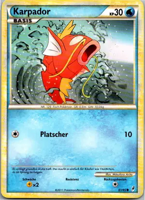 Pokémon-Karte Karpador 61/95 Ruf der Legenden