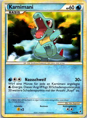 Pokémon-Karte Karnimani 74/95 Ruf der Legenden