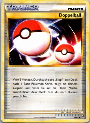 Pokémon-Karte Doppelball 78/95 Ruf der Legenden