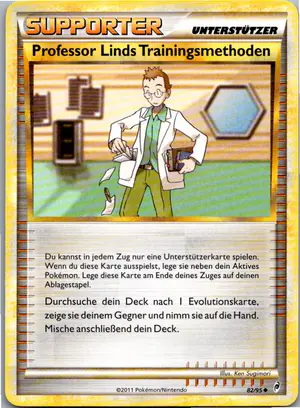 Pokémon-Karte Professor Linds Trainingsmethoden 82/95 Ruf der Legenden