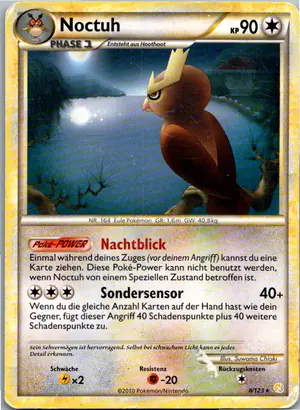 Pokémon-Karte Noctuh 8/123 HeartGold SoulSilver