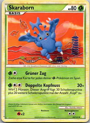 Pokémon-Karte Skaraborn 43/123 HeartGold SoulSilver