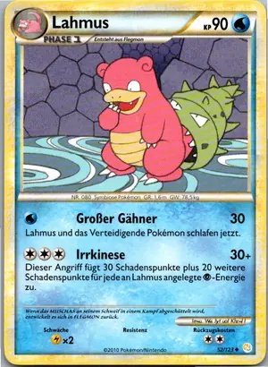 Pokémon-Karte Lahmus 52/123 HeartGold SoulSilver