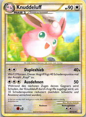 Pokémon-Karte Knuddeluff 56/123 HeartGold SoulSilver