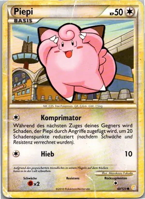 Pokémon-Karte Piepi 60/123 HeartGold SoulSilver
