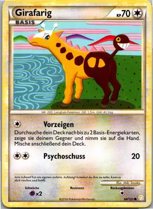 Girafarig Exemplar 1,95 €