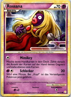Pokémon-Karte Rossana 69/123 HeartGold SoulSilver