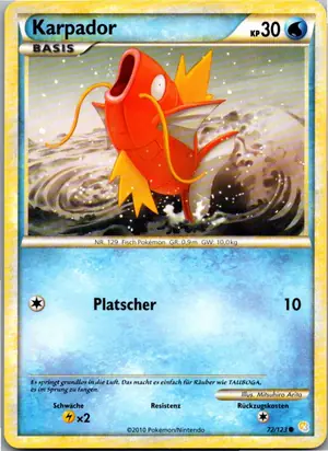 Pokémon-Karte Karpador 72/123 HeartGold SoulSilver