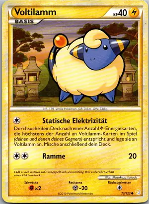 Pokémon-Karte Voltilamm 73/123 HeartGold SoulSilver