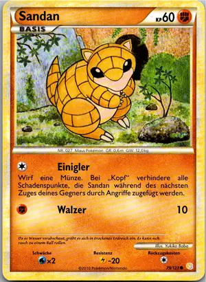 Pokémon-Karte Sandan 79/123 HeartGold SoulSilver