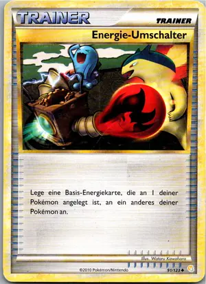 Pokémon-Karte Energie-Umschalter 91/123 HeartGold SoulSilver