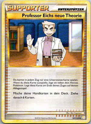 Pokémon-Karte Professor Eichs neue Theorie 101/123 HeartGold SoulSilver