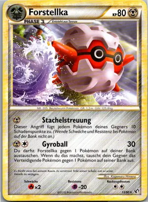 Pokémon-Karte Forstellka 13/90 Unerschrocken
