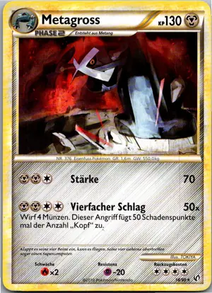 Pokémon-Karte Metagross 18/90 Unerschrocken