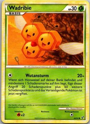 Pokémon-Karte Wadribie 44/90 Unerschrocken