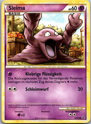 Pokémon-Karte Sleima 50/90 Unerschrocken
