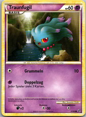 Pokémon-Karte Traunfugil 57/90 Unerschrocken