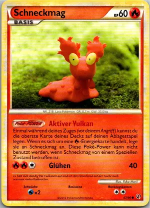 Pokémon-Karte Schneckmag 67/90 Unerschrocken