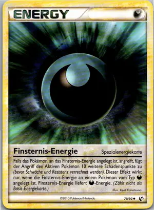 Pokémon-Karte Finsternis-Energie 79/90 Unerschrocken