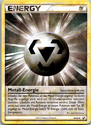 Pokémon-Karte Metall-Energie 80/90 Unerschrocken