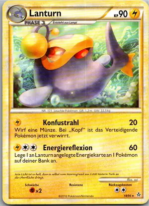 Pokémon-Karte Lanturn 18/95 Entfesselt