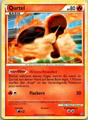 Pokémon-Karte Qurtel 25/95 Entfesselt