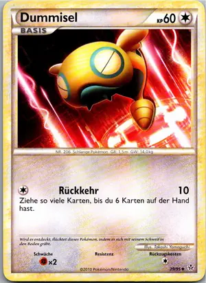Pokémon-Karte Dummisel 29/95 Entfesselt