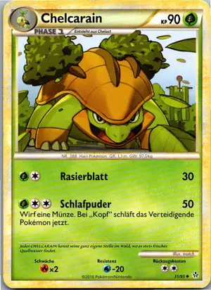 Pokémon-Karte Chelcarain 31/95 Entfesselt