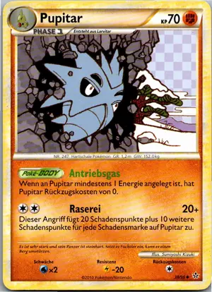 Pokémon-Karte Pupitar 38/95 Entfesselt