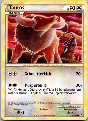 Pokémon-Karte Tauros 41/95 Entfesselt
