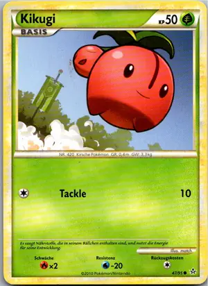 Pokémon-Karte Kikugi 47/95 Entfesselt