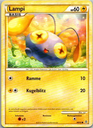Pokémon-Karte Lampi 48/95 Entfesselt