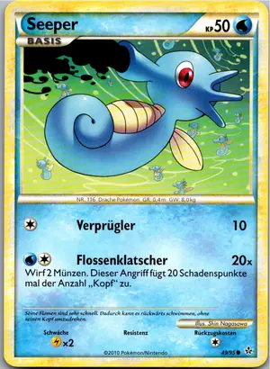 Pokémon-Karte Seeper 49/95 Entfesselt