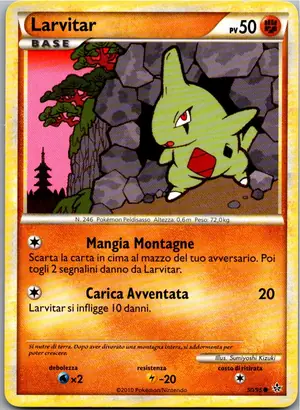 Pokémon-Karte Larvitar 50/95 Entfesselt