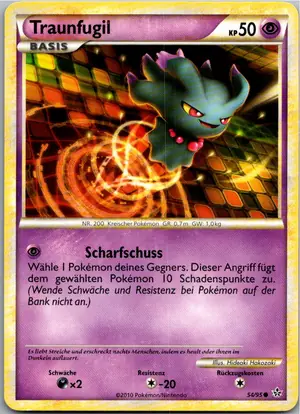 Pokémon-Karte Traunfugil 54/95 Entfesselt