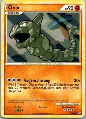 Pokémon-Karte Onix 57/95 Entfesselt