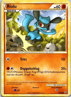 Pokémon-Karte Riolu 60/95 Entfesselt