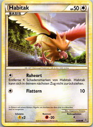 Pokémon-Karte Habitak 62/95 Entfesselt