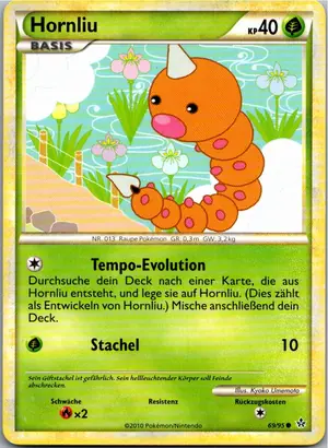 Pokémon-Karte Hornliu 69/95 Entfesselt