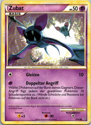 Pokémon-Karte Zubat 70/95 Entfesselt