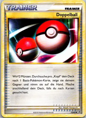 Pokémon-Karte Doppelball 72/95 Entfesselt
