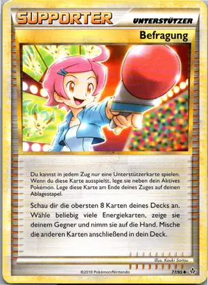 Pokémon-Karte Befragung 77/95 Entfesselt