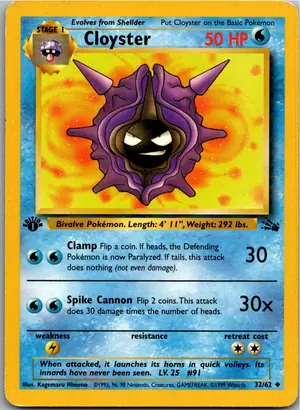 Pokémon-Karte Cloyster Austos 32/62 Fossil