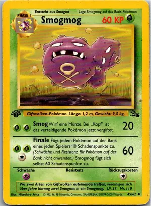 Pokémon-Karte Smogmog 45/62 Fossil