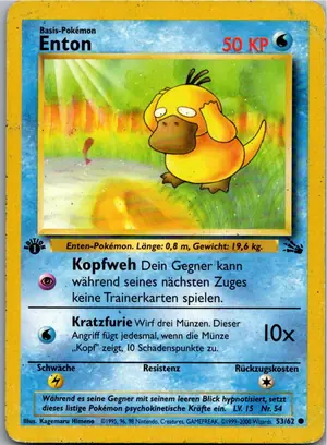 Pokémon-Karte Enton 53/62 Fossil