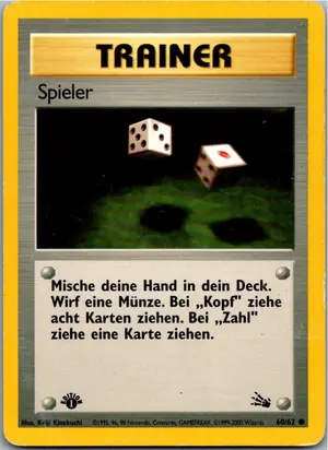 Pokémon-Karte Spieler 60/62 Fossil