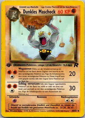 Pokémon-Karte Dunkles Maschock 40/82 Team Rocket