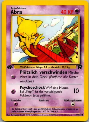 Pokémon-Karte Abra 49/82 Team Rocket