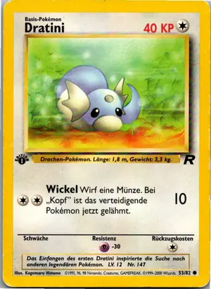 Pokémon-Karte Dratini 53/82 Team Rocket